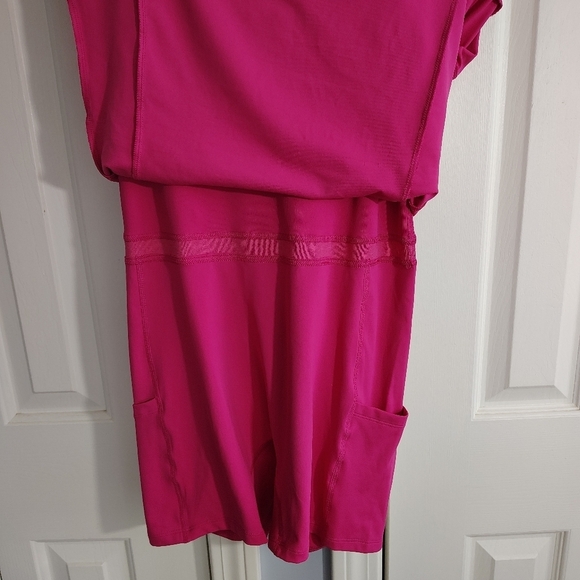 90 Degree by Reflex Pink Peacock Nude Tech Tennis Dress L - Picture 5 of 10